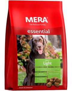 Essential Dog Adult Light диетический для взрослых собак всех пород с птицей 12 5 кг Mera