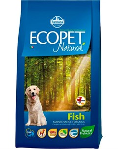 Adult Mini Fish для взрослых собак маленьких пород с рыбой 12 кг Ecopet natural
