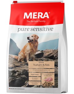 Pure Sensitive Dog Senior Truthahn Reis для пожилых собак всех пород с чувствительным пищеварением с Mera