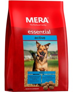 Essential Dog Adult Active для активных взрослых собак всех пород с птицей 1 кг Mera