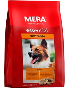 Essential Dog Adult Softdiner для взрослых собак всех пород с повышенным уровнем активности с птицей Mera
