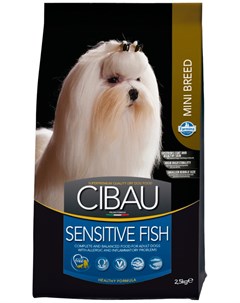 Sensitive Fish Mini для взрослых собак маленьких пород при аллергии с рыбой 2 5 кг Cibau