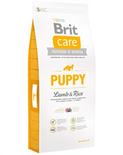 Care Puppy All Breed Lamb Rice для щенков всех пород с ягненком и рисом 12 кг Brit*