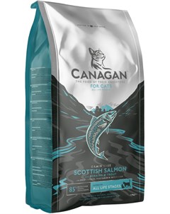 Grain Free Scottish Salmon беззерновой для кошек и котят с шотландским лососем 4 кг Canagan