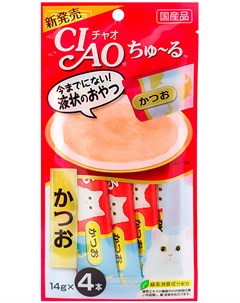 Лакомство Ciao для кошек крем суп с японским тунцом бонито 56 гр 1 шт Inaba