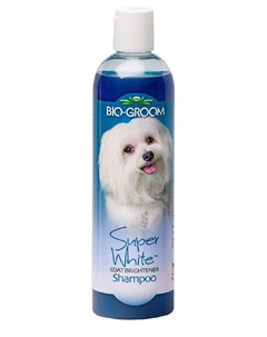 Super White Shampoo Био грум шампунь для собак с белой и светлой шерстью 355 мл Bio groom