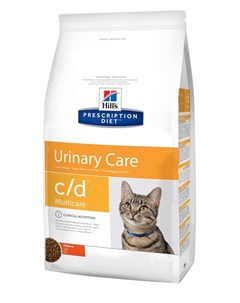 Hill s Prescription Diet Multicare с d Chicken для взрослых кошек при мочекаменной болезни струвиты  Hill`s