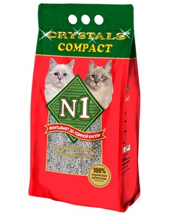 Crystals Compact Наполнитель комкующийся для туалета кошек 5 л 1%