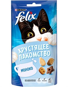 Лакомство хрустящее лакомство для кошек с молоком 60 гр 1 шт Felix
