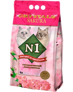 Crystals Sakura наполнитель силикагелевый для туалета кошек Сакура 5 л 1%