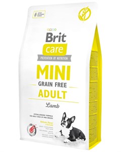 Care Mini Grain Free Adult Lamb беззерновой для взрослых собак маленьких пород с ягненком 2 кг Brit*