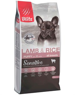 Sensitive Puppy All Breeds Lamb Rice для щенков всех пород с ягненком и рисом 2 кг Blitz