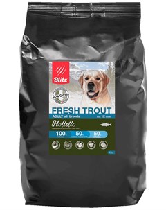 Holistic Low grain Adult Fresh Trout низкозерновой для взрослых собак всех пород с форелью 1 5 кг Blitz