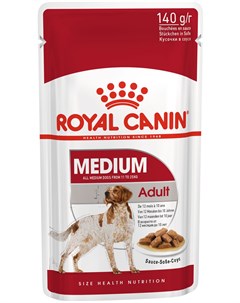 Medium Adult для взрослых собак средних пород в соусе 140 гр Royal canin