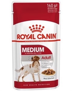 Medium Adult для взрослых собак средних пород в соусе 140 гр х 10 шт Royal canin