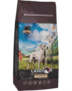 Puppy Large Breed Lamb Rice для щенков крупных пород с ягненком и рисом 15 кг Landor