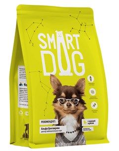 Для взрослых собак всех пород с курицей и рисом 12 12 кг Smart dog