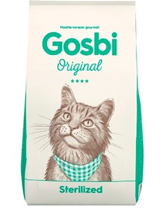 Original Cat Sterilized для взрослых кастрированных котов и стерилизованных кошек с курицей 3 кг Gosbi