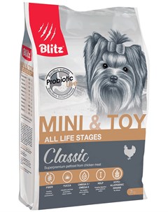 Classic Adult Mini Toy Breeds Chicken для взрослых собак маленьких пород 2 кг Blitz