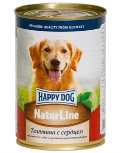 Для взрослых собак с телятиной и сердцем 410 гр х 20 шт Happy dog