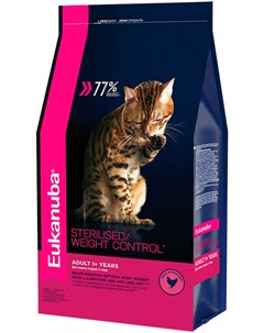 Cat Adult Sterilised weight Control диетический для взрослых кошек кастрированных и стерилизованных  Eukanuba