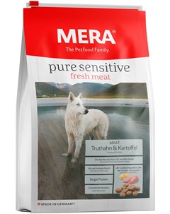 Pure Sensitive Fresh Meat Dog Adult Truthahn Kartoffel беззерновой для взрослых собак всех пород с ч Mera