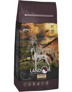 Dog Adult Large Breed Lamb Rice для взрослых собак крупных пород с ягненком и рисом 3 кг Landor