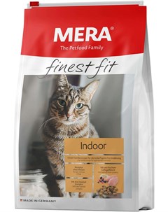 Finest Fit Cat Indoor для взрослых кошек живущих дома с птицей 0 4 кг Mera