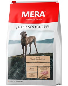 Pure Sensitive Dog Adult Truthahn Reis для взрослых собак всех пород с чувствительным пищеварением с Mera