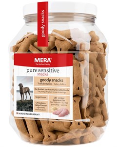 Лакомство Pure Sensitive Goody Snacs Truthahn Reiseis для собак с чувствительным пищеварением снеки  Mera