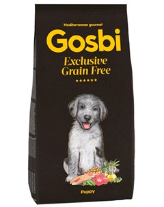 Exclusive Grain Free Puppy беззерновой для щенков всех пород с лососем и ягненком 3 кг Gosbi