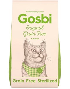 Original Grain Free Cat Sterilized беззерновой для кастрированных котов и стерилизованных кошек с ку Gosbi