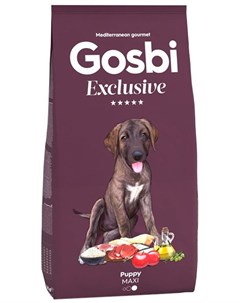 Exclusive Puppy Maxi для щенков крупных пород с курицей 12 кг Gosbi