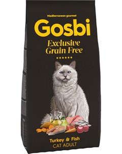 Exclusive Grain Free Cat Adult беззерновой для взрослых кошек с индейкой и рыбой 0 4 кг Gosbi