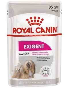 Exigent Care для привередливых взрослых собак всех пород паштет 85 гр х 12 шт Royal canin
