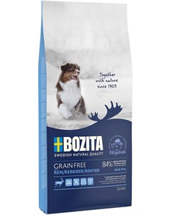 Grain Free Reindeer беззерновой для взрослых собак всех пород с нормальным и повышенным уровнем акти Bozita