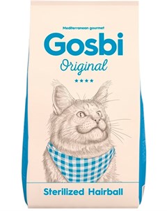 Original Cat Sterilized Hairball для взрослых кастрированных котов и стерилизованных кошек для вывод Gosbi