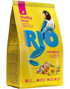 Parakeets корм для средних попугаев в период линьки 500 гр Rio