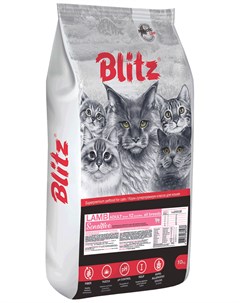 Sensitive Adult Cat Lamb для взрослых кошек с ягненком 10 10 кг Blitz