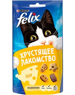 Лакомство хрустящее лакомство для кошек с сыром 60 гр 1 шт Felix