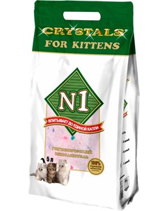 Crystals For Kittens Наполнитель силикагелевый для туалета котят 5 л 1%