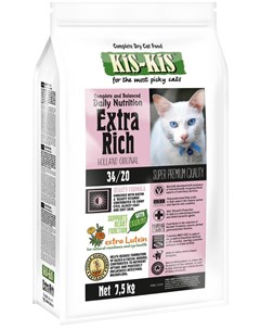 Extra Rich для взрослых кошек с птицей 7 5 кг Kis-kis