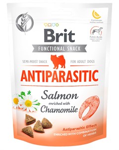 Лакомство Care Antiparasitic Salmon для взрослых собак против паразитов с лососем и ромашкой 150 гр Brit*
