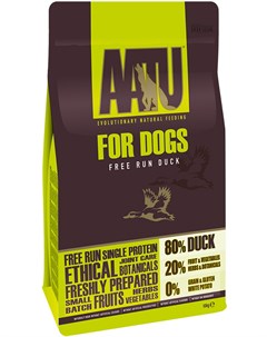 Dog Duck беззерновой для взрослых собак с уткой 5 кг Aatu