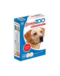 Здоровая собака мультивитаминное лакомство для собак с морскими водорослями 90 таблеток Доктор zoo