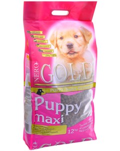 Puppy Maxi для щенков крупных пород с курицей и рисом 18 кг Nero gold