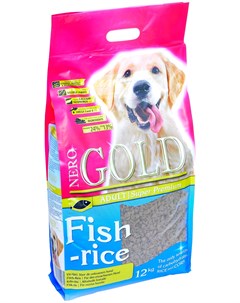 Dog Adult Fish Rice для взрослых собак всех пород рыбный коктейль с рисом и овощами 2 5 кг Nero gold