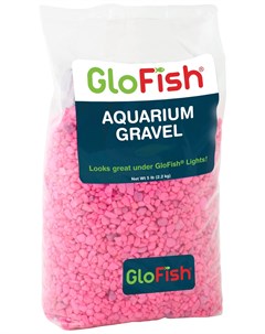 Грунт для аквариума флуоресцентный розовый 2 26 кг Glofish