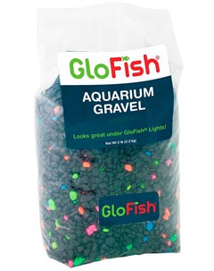 Грунт для аквариума с флуоресцентными Glo частицами черный 2 26 кг Glofish
