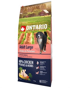 Dog Adult Large Chicken Potatoes низкозерновой для взрослых собак крупных пород с курицей и картофел Ontario